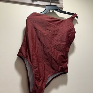 Shein Maroon Medium one strap bathing suit